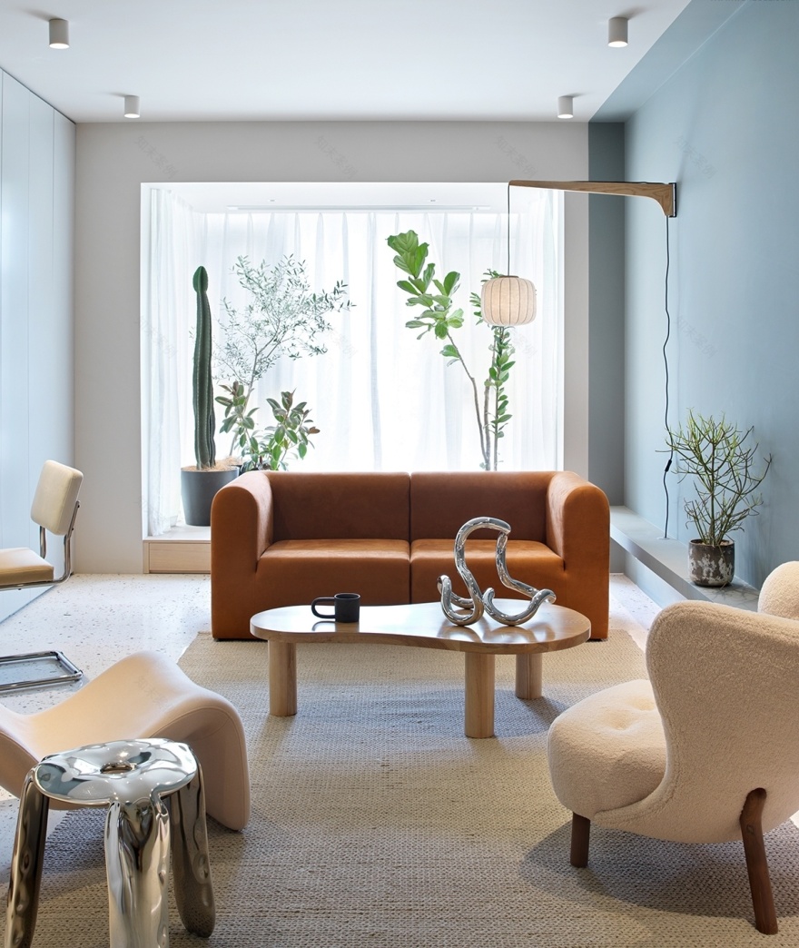 刘畅设计·灰绿色调的家-33