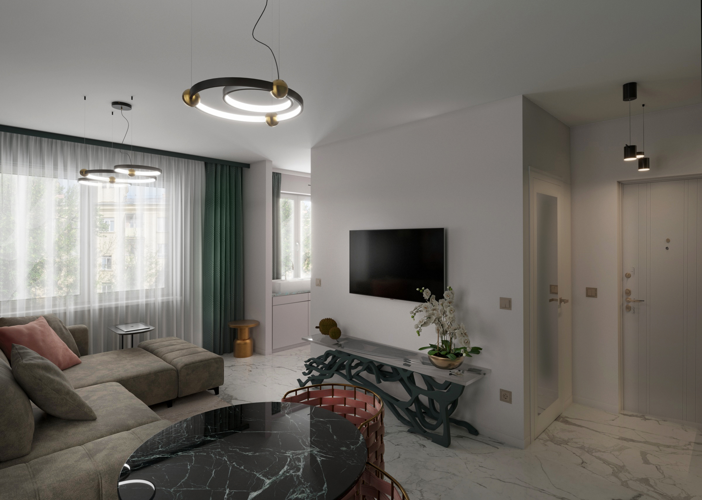 现代风格一居室设计-3