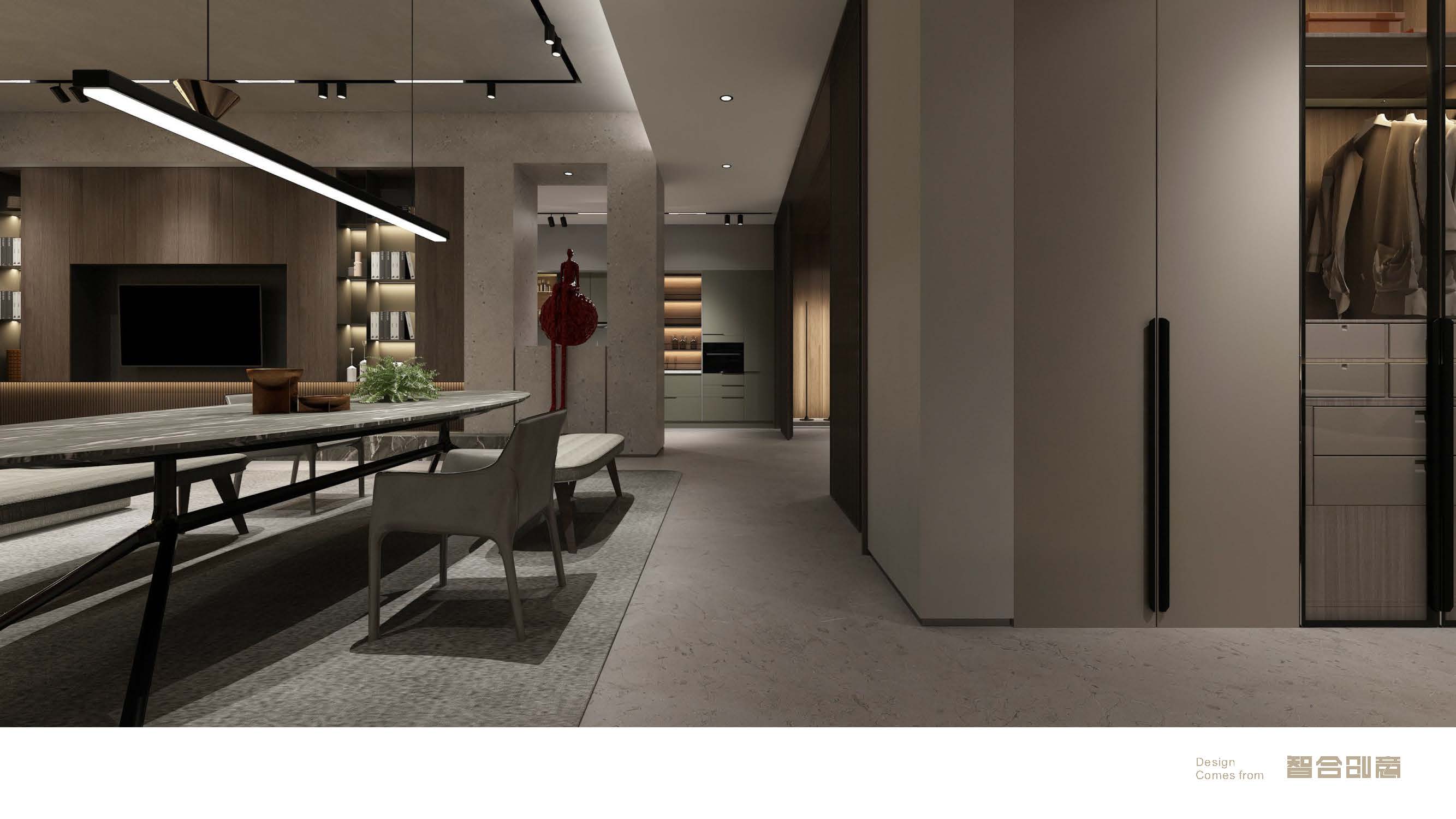 展厅设计 | 隔而不断的通透，藏着高级的秩序感-23