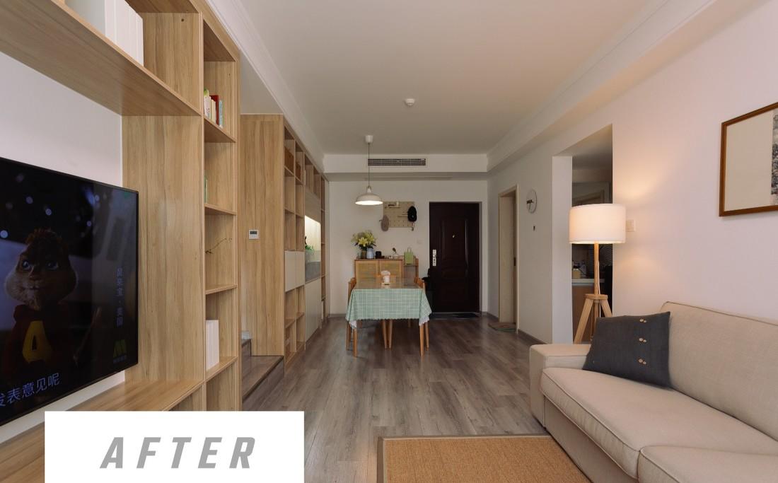 李大脓丨平层住宅低预算改造 | 中式禅意风-12