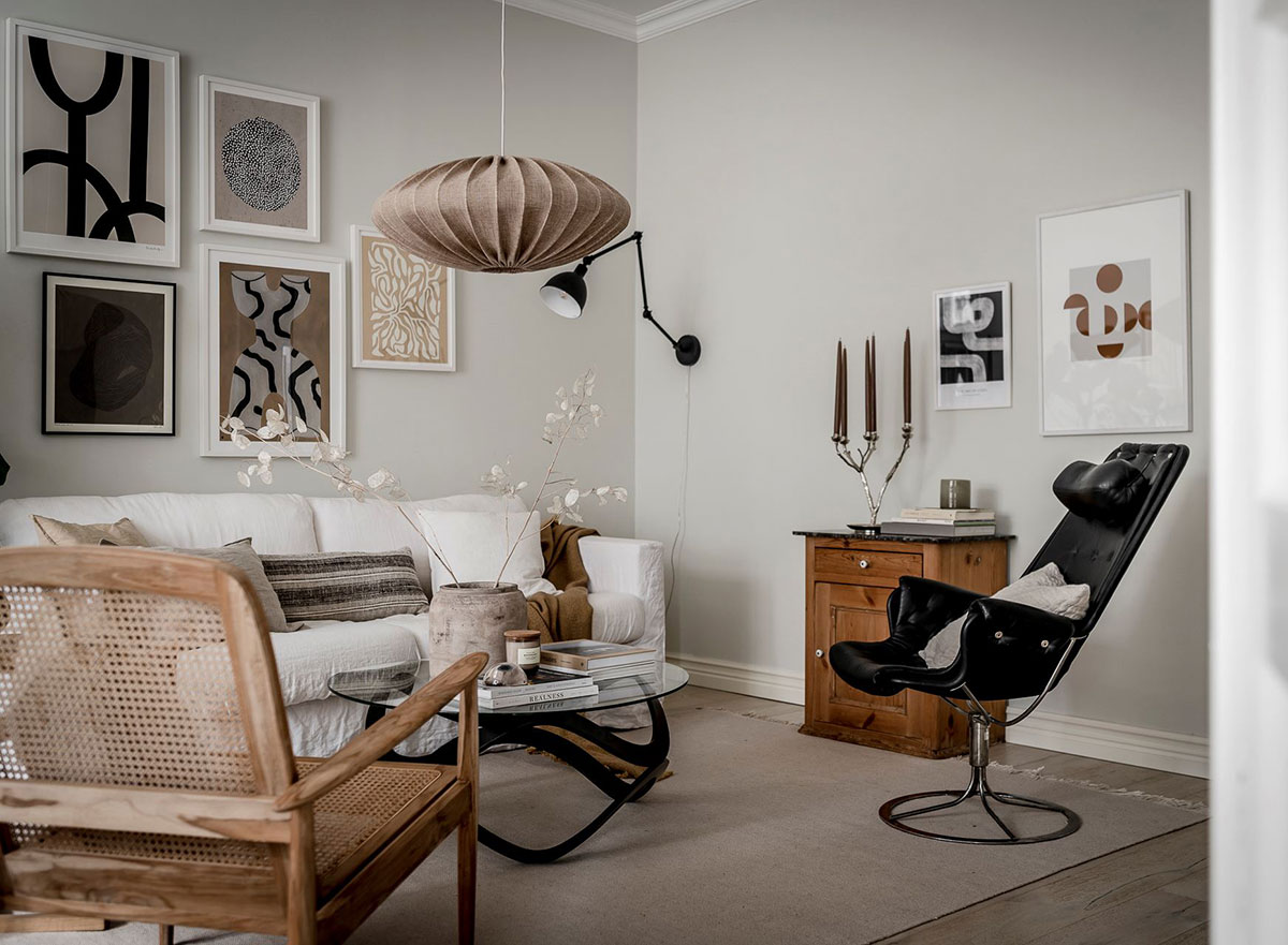 瑞典哥德堡 88 平米舒适自然北欧风公寓-1