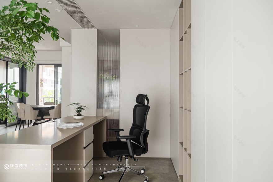 120 现代风,暖调空间感丨琢信装饰-12