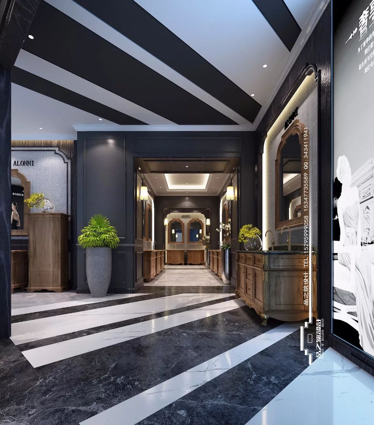 品之筑设计|| 湘宁建材卫浴馆 | 动感空间,韵律感材质运用-27