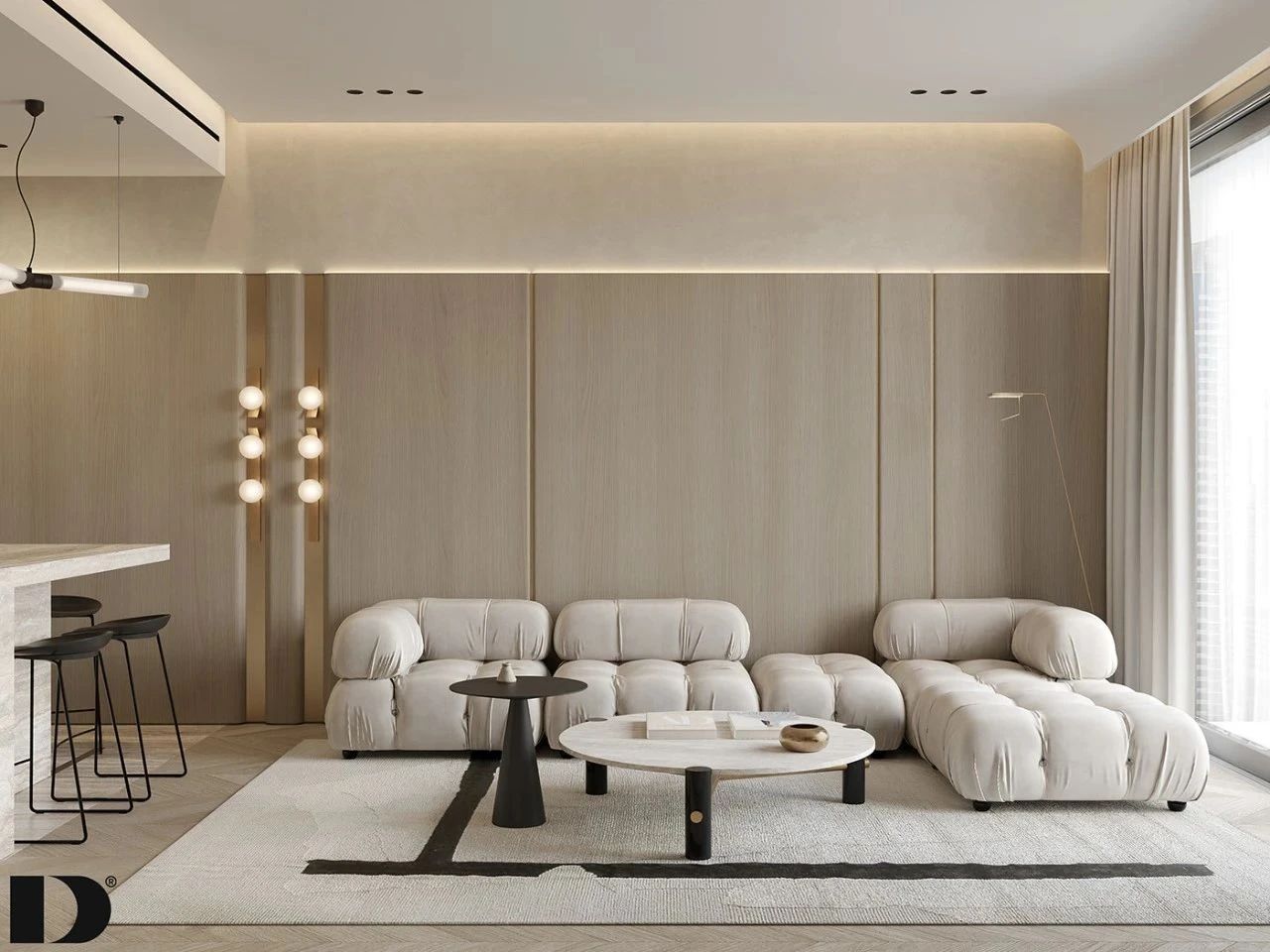 简约豪宅丨DEDE STUDIO-15