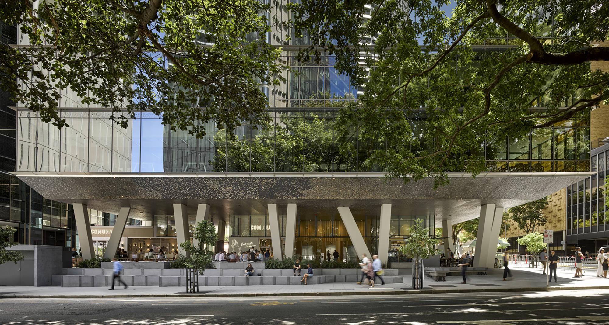 现代悬浮绿色办公空间丨澳大利亚布里斯班丨BVN Brisbane Studio-14