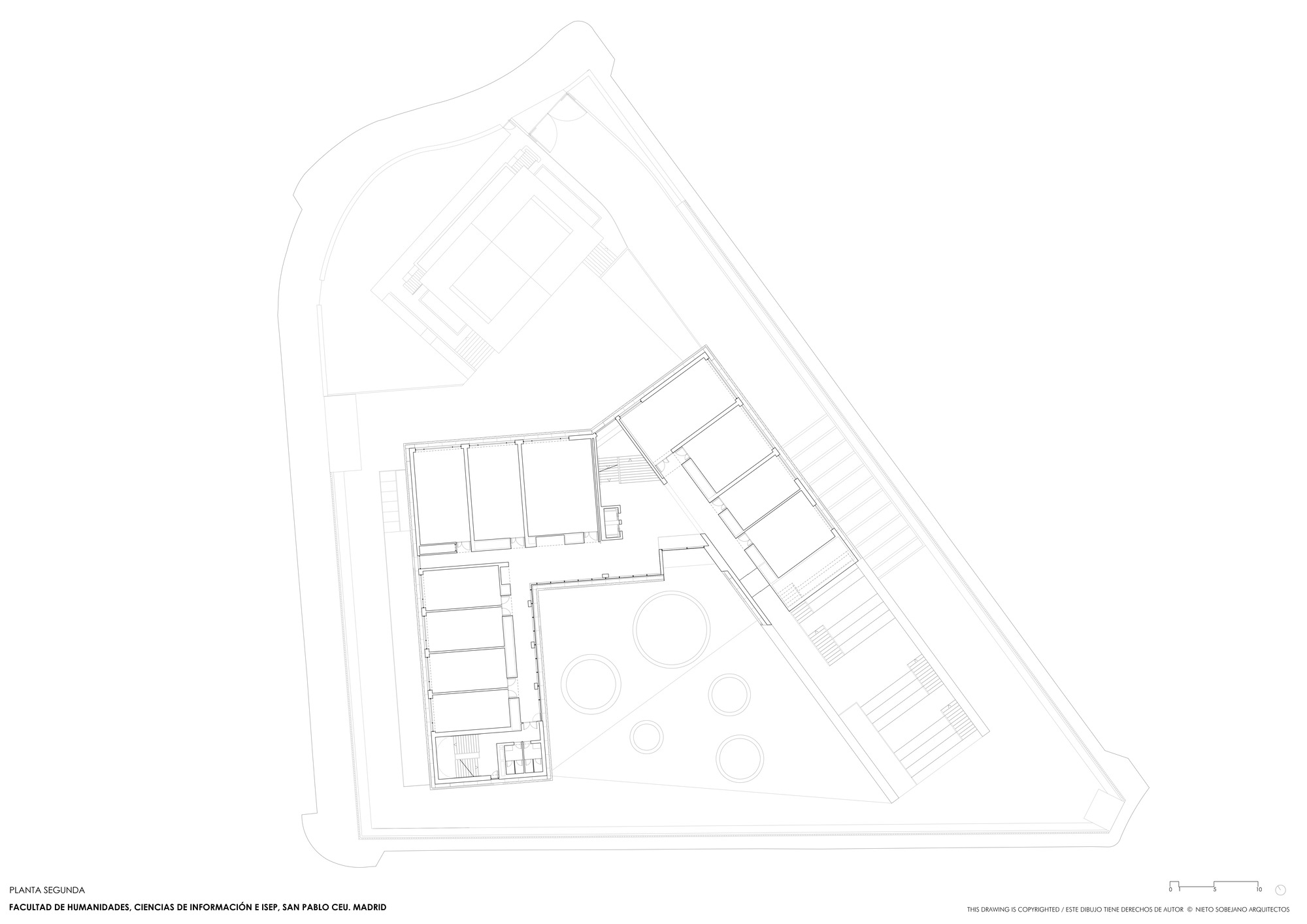 马德里 CEU 蒙克洛亚校区人文与传播科学学院丨西班牙马德里丨Nieto Sobejano Arquitectos-22