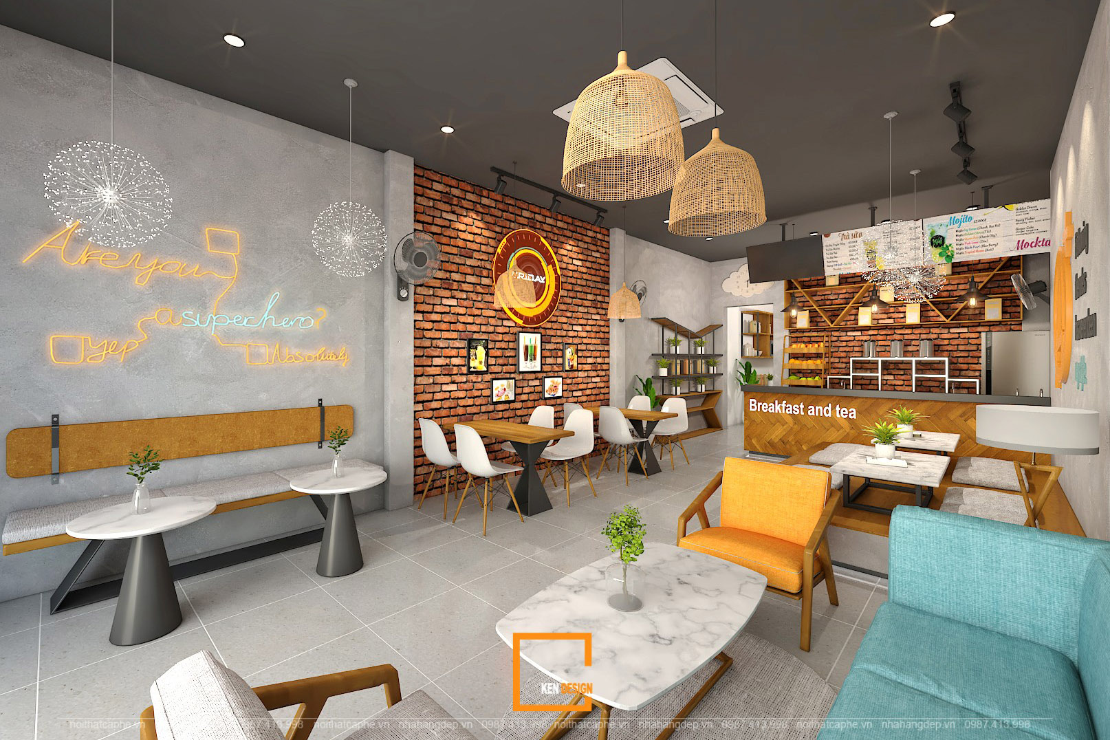 Friday Breakfast & Tea餐厅室内设计丨越南丨KenDesign-62