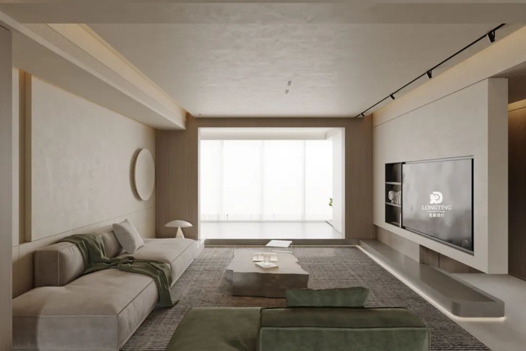 红树湾 200 方,灰褐极简主义家居空间丨龙庭设计-6