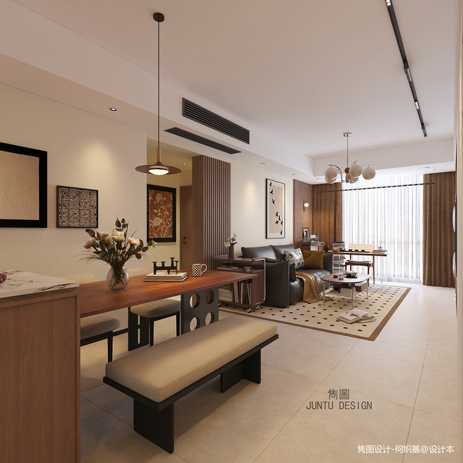 75㎡现代中古风旧改  广州海珠区愉景雅苑丨中国广州-13