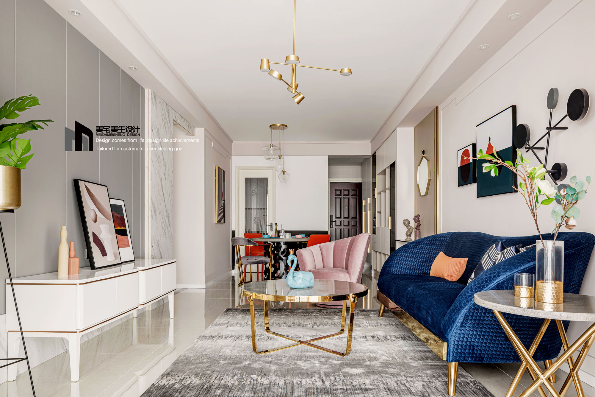 糖果色武汉公寓,打造浪漫梦幻空间-7