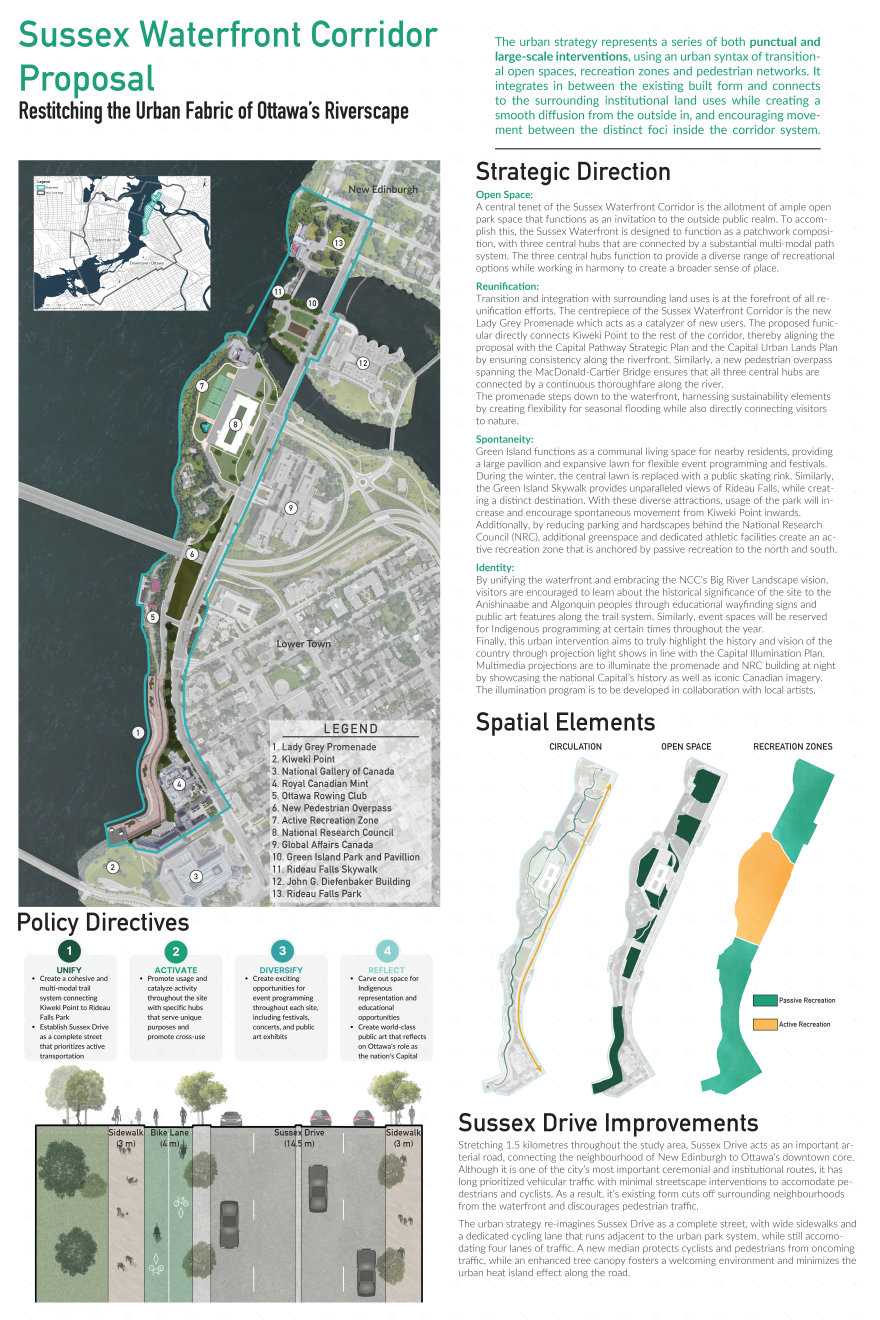 苏塞滨水廊道提案丨加拿大渥太华-3
