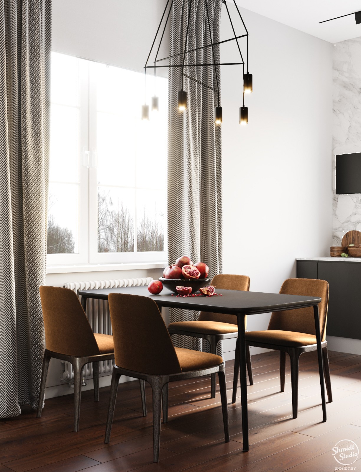 明斯克 100m²现代优雅住宅设计-7