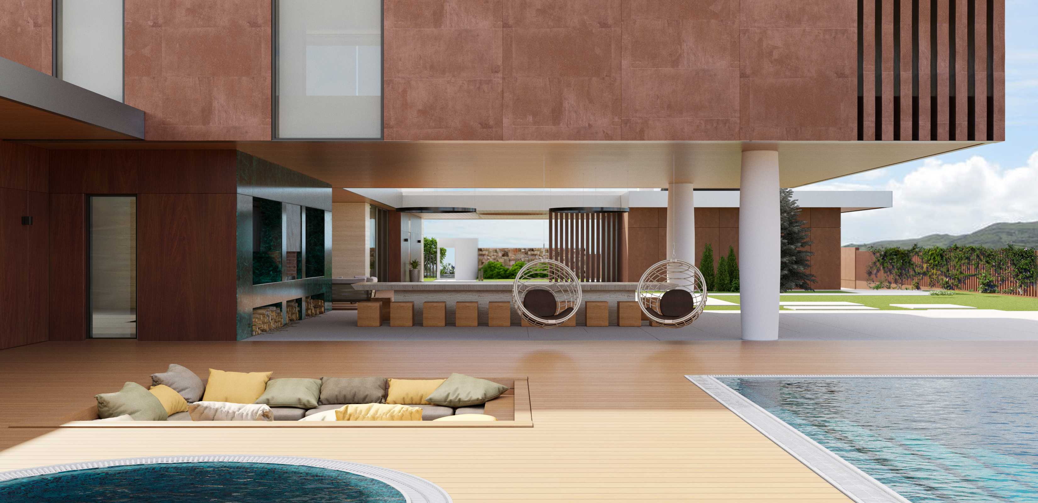 简约材质构建现代隐居空间——Dzoraghbyur 别墅-11