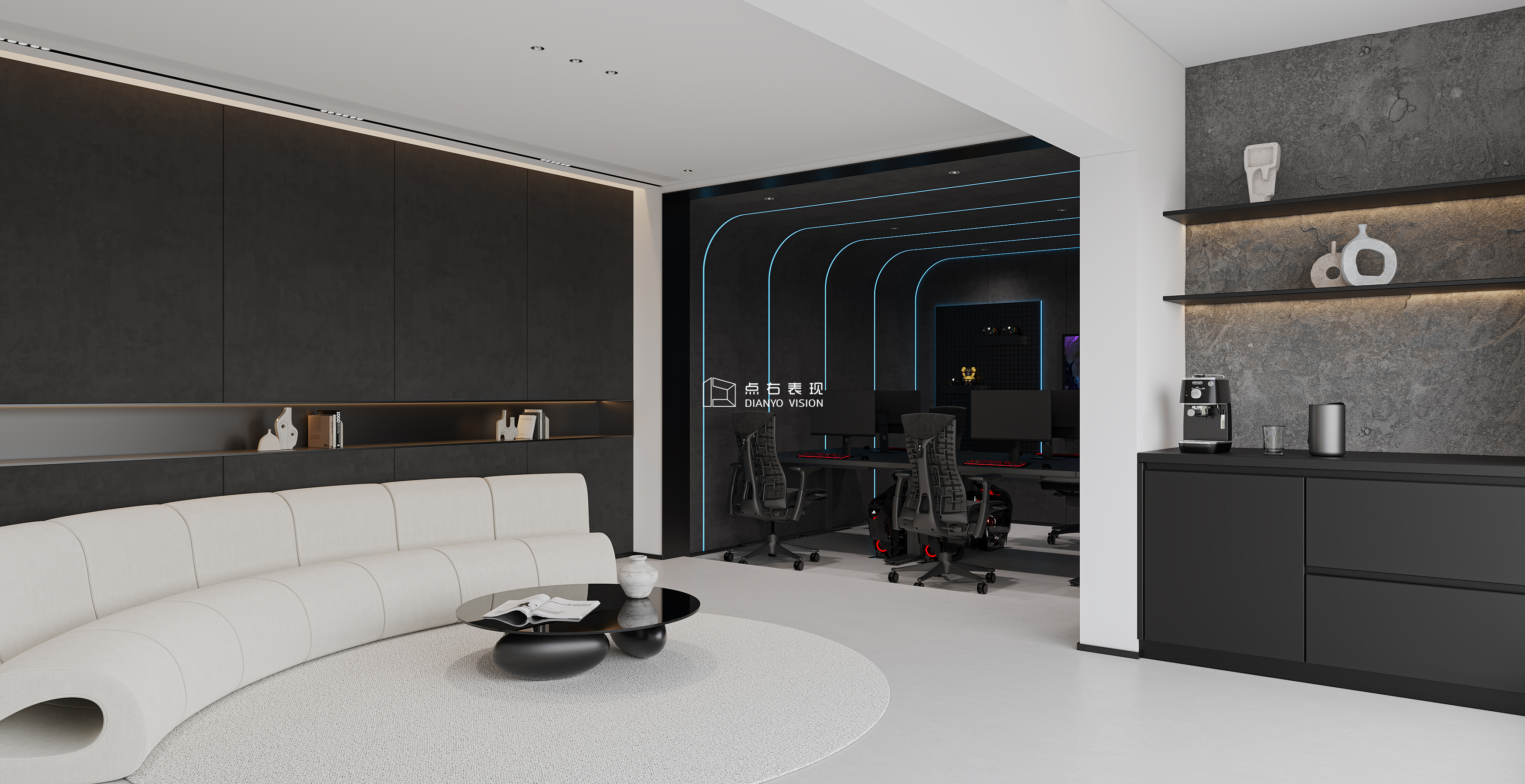 现代风格效果图丨点右效果图表现-24