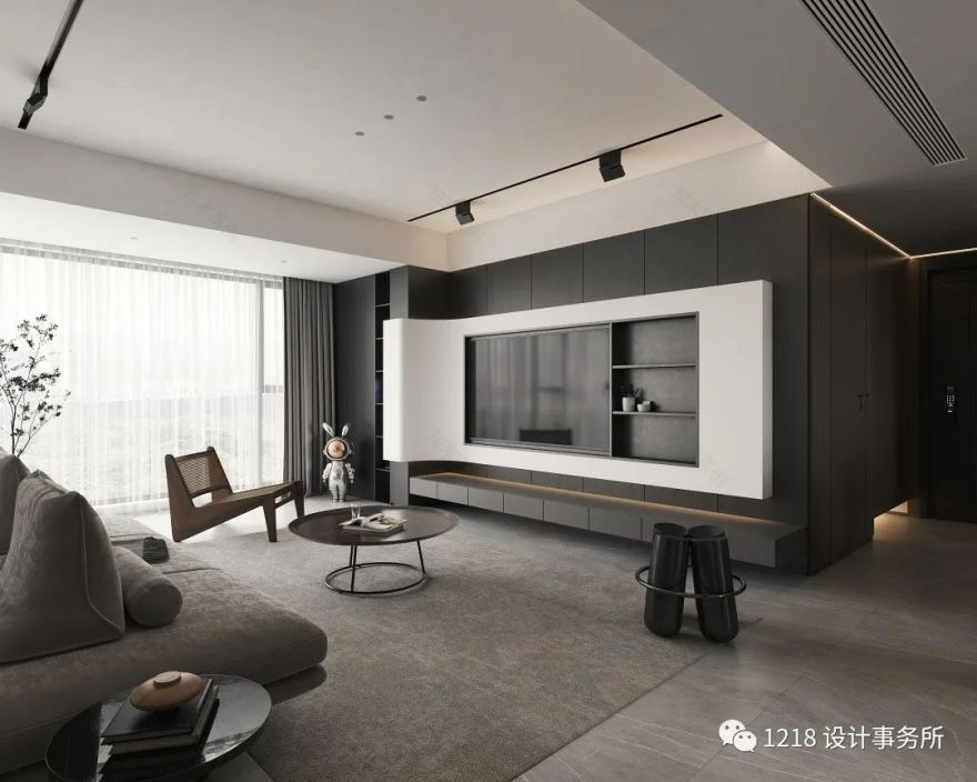 现代极简,纯粹生活的艺术丨中国广州丨1218 设计事务所-14