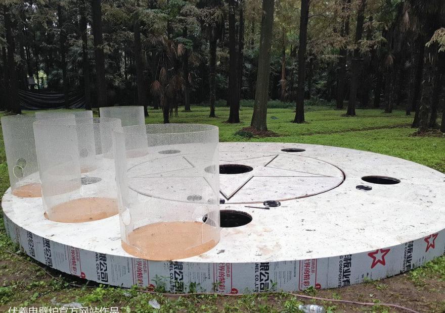 魔都崇明梦幻森林伏羲 3D 电壁炉,篝火灯光秀惊艳登场!-20