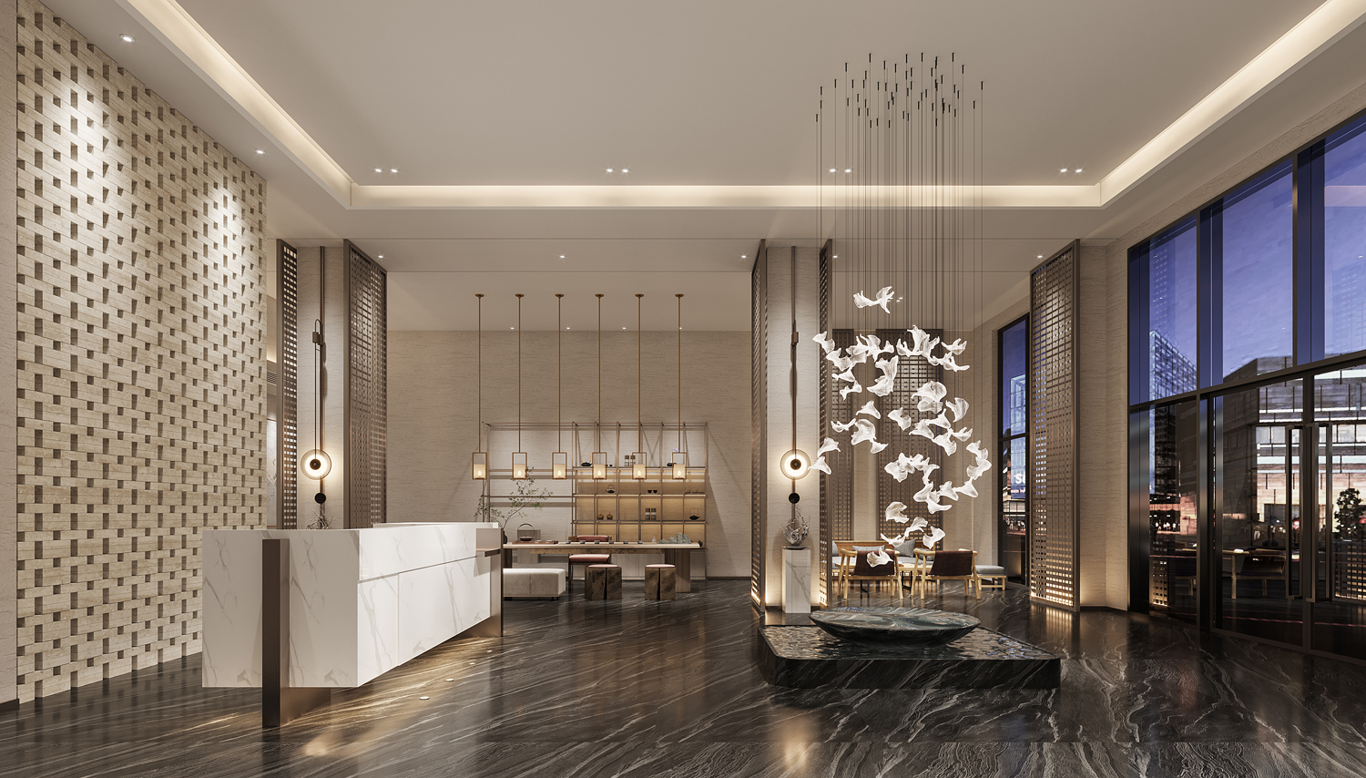 工装办公室会所设计（免费赠送施工）-3