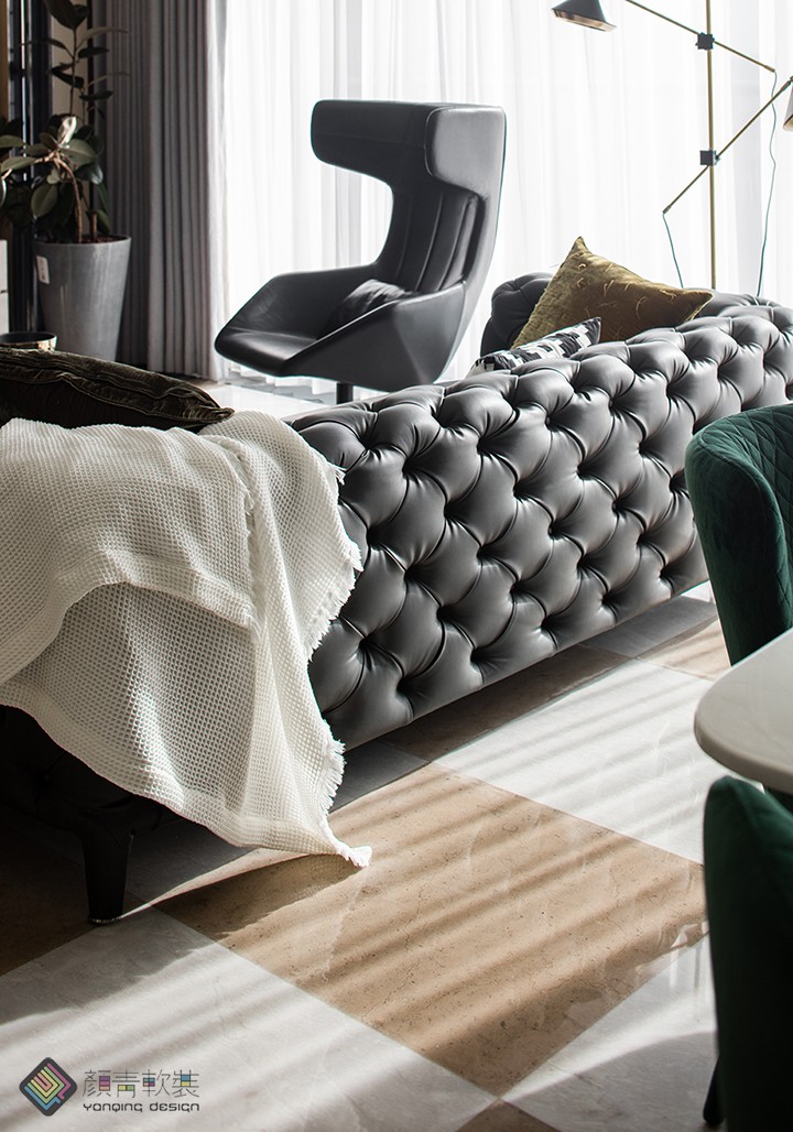精装房变身摩登腔调家  颜青软装-7
