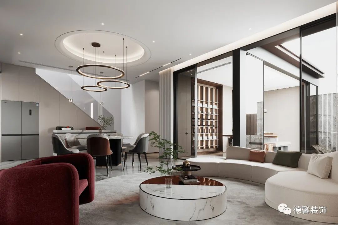 金地半山风华现代风别墅丨中国广州丨德馨装饰-11