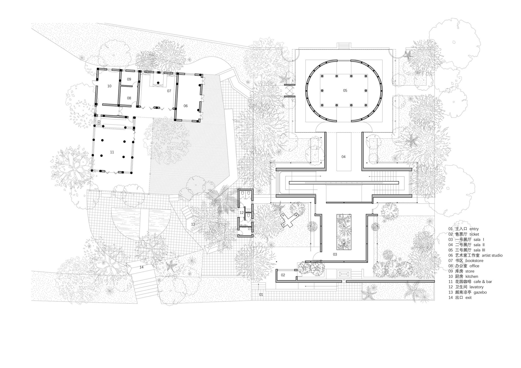 曾晓濂美术馆丨中国昆明丨Elepheno Architects-47