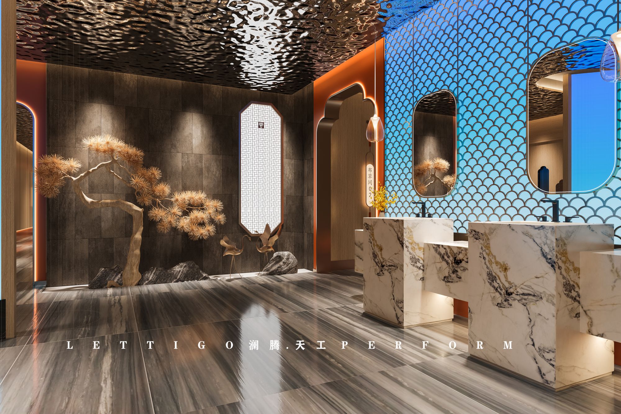 现代中式|足浴会所|SPA养生馆-16