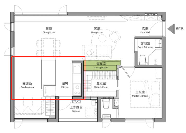 66㎡小户型住出大平层感，一直单身一直爽！-98