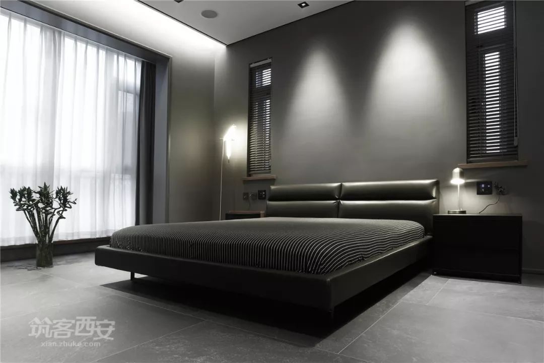 曲江新区现代简约家居,冯刚设计师打造温暖灰色空间-86