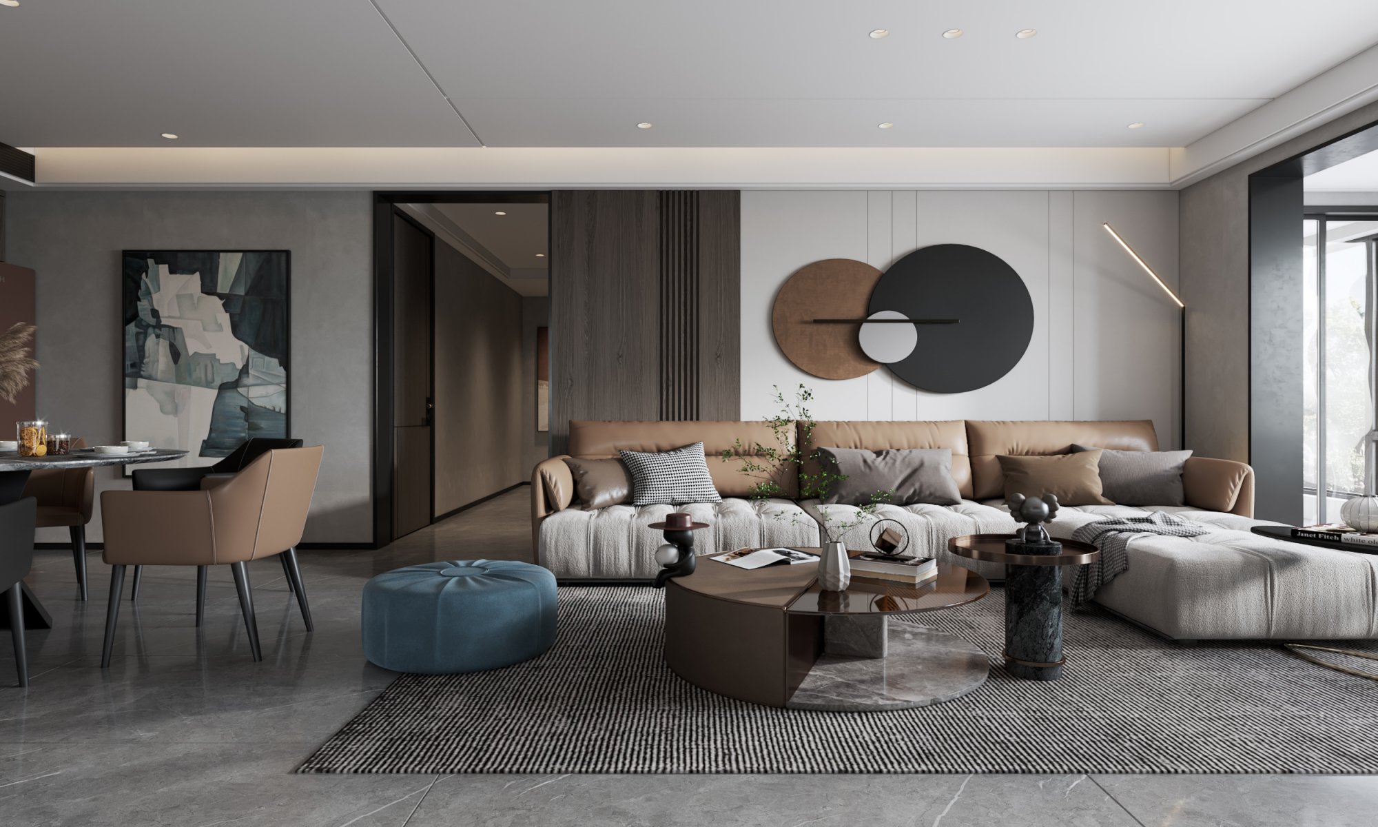 黑色慵懒随性家居设计-8