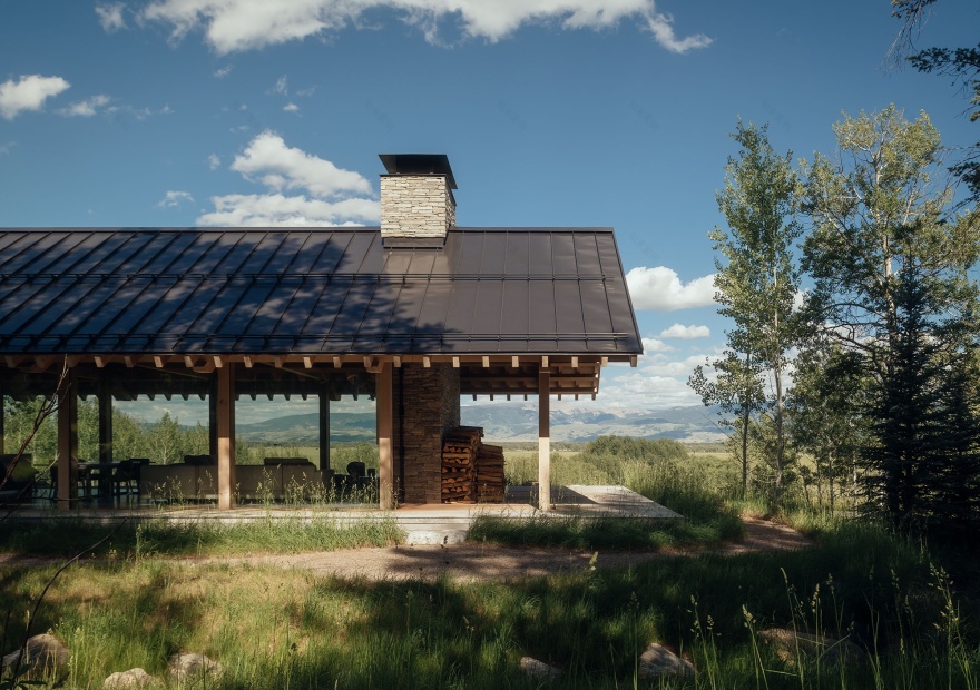 Snake River Cabin住宅丨美国怀俄明丨McLean Quinlan-5
