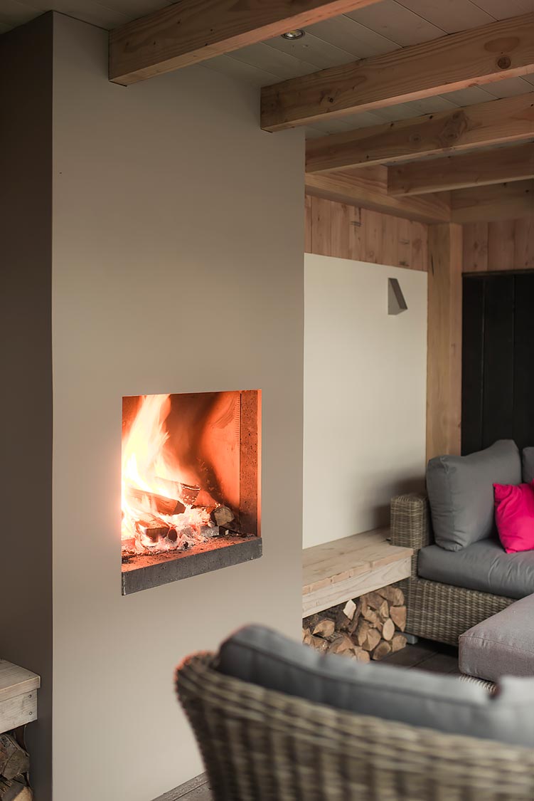 Landscaping with pond and veranda-7