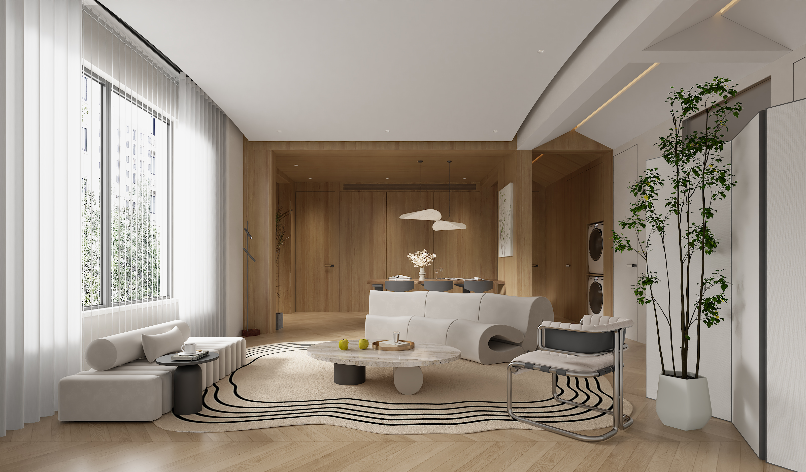 极简原木风的家丨中国天津丨于海洋-8