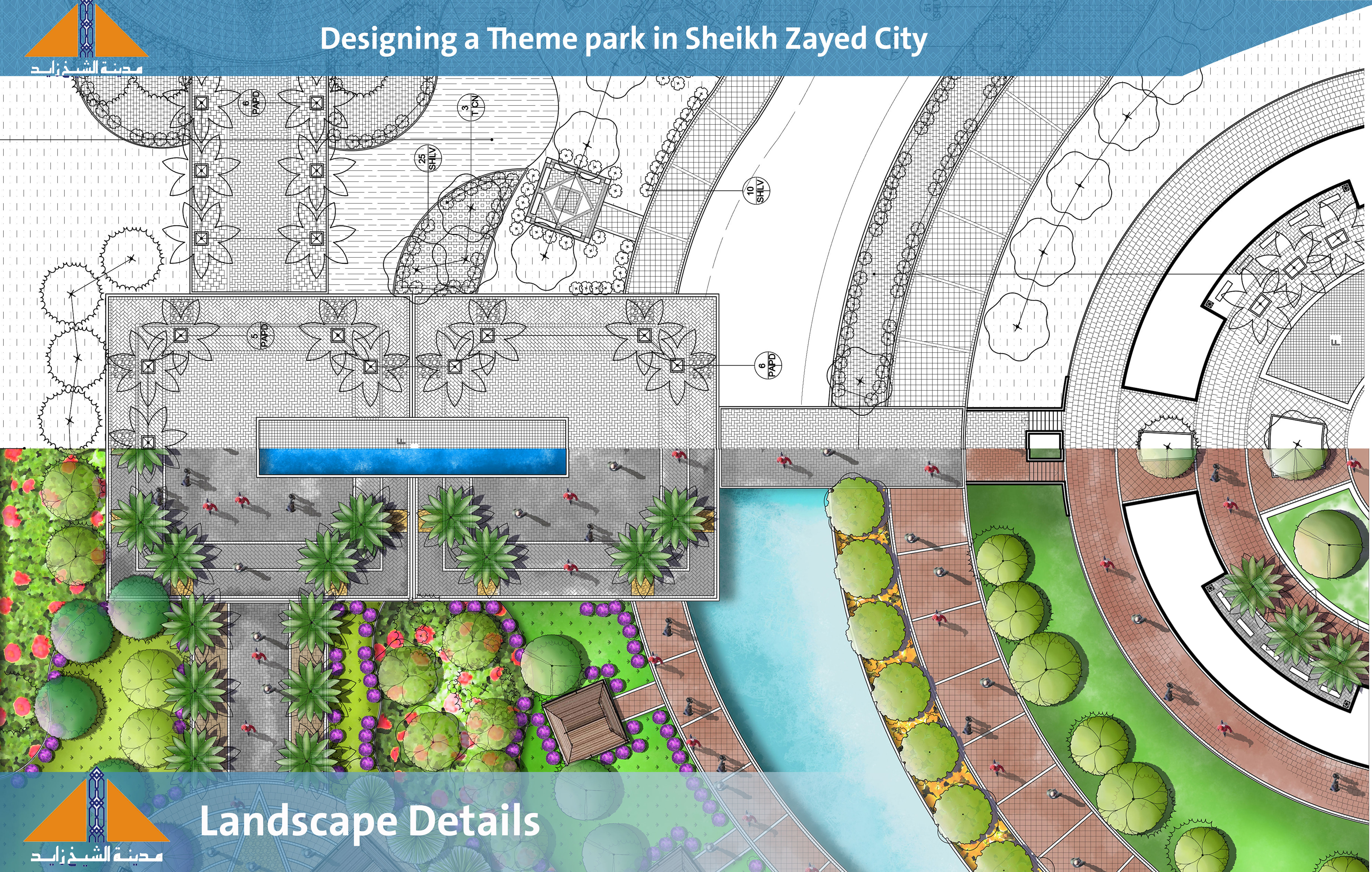 谢赫扎耶德城主题公园景观设计丨埃及-18