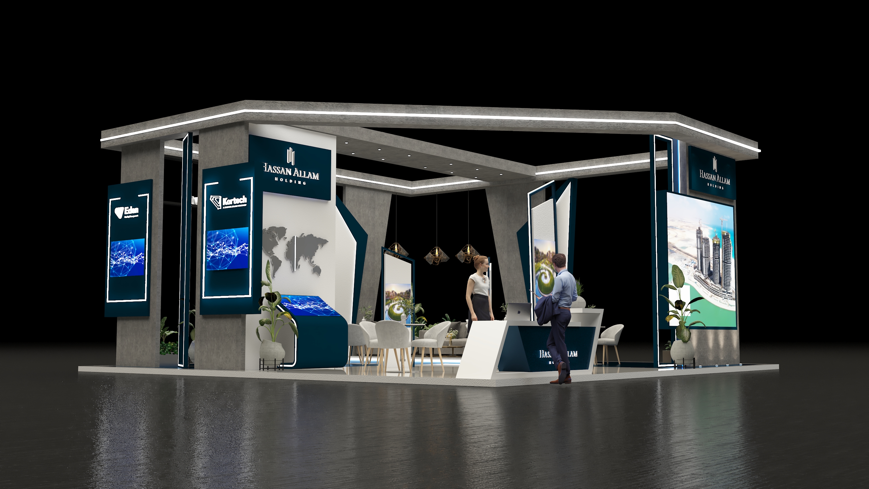 Hassan Allam 展位设计丨沙特阿拉伯丨Zoom Agency-9