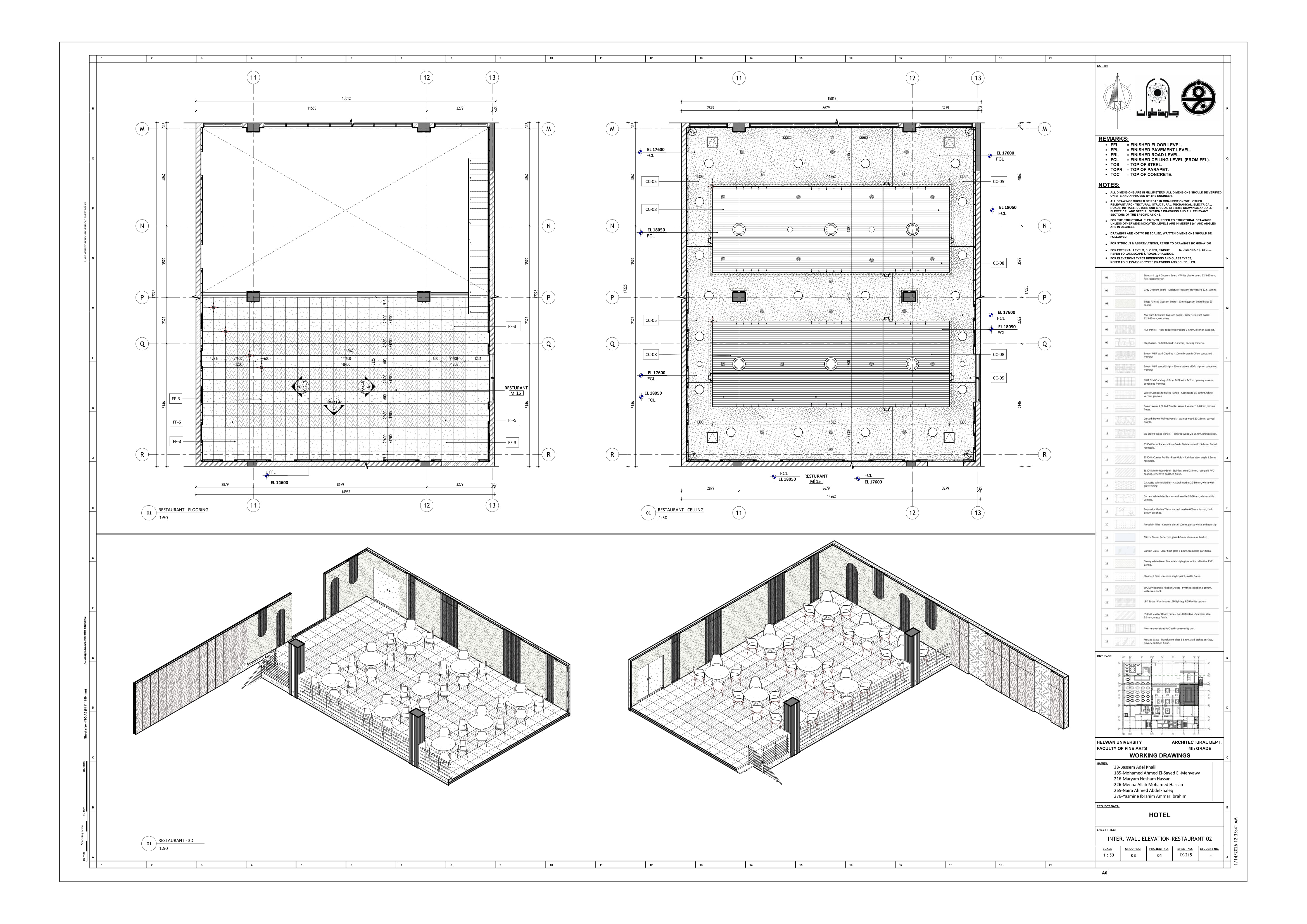 Blue Hotel | 3-Star Hotel Working Drawings-86