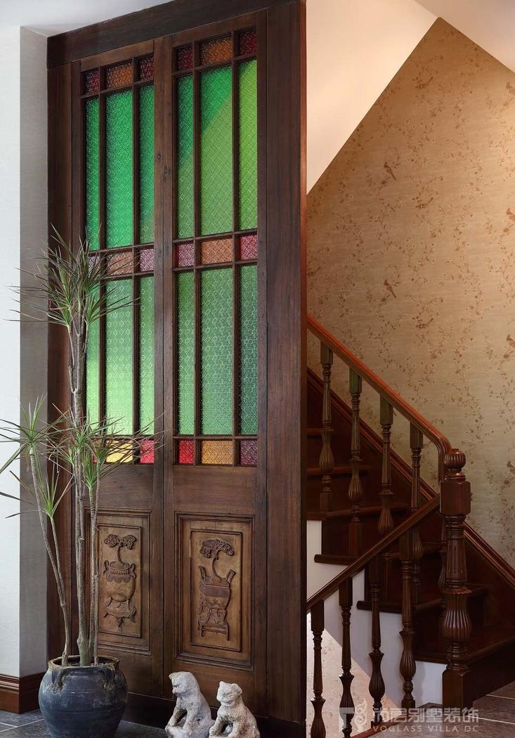 480平混搭风格别墅装修实景案例-12