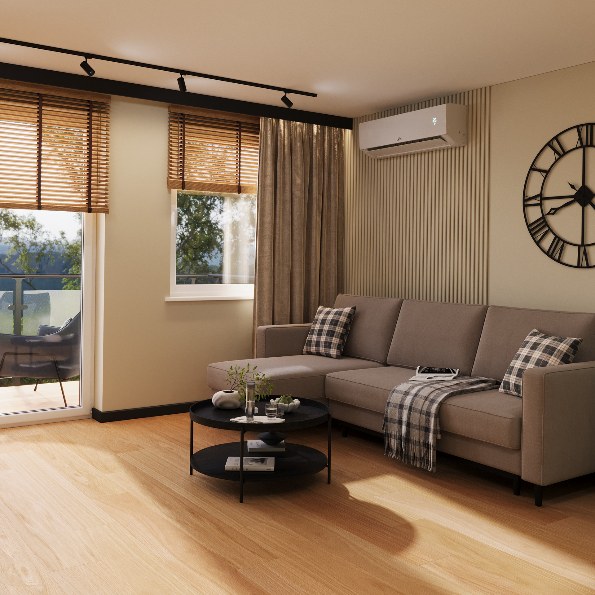 Earthy Elegance两居室公寓可视化项目丨波兰丨@nowakowska_interiors-24