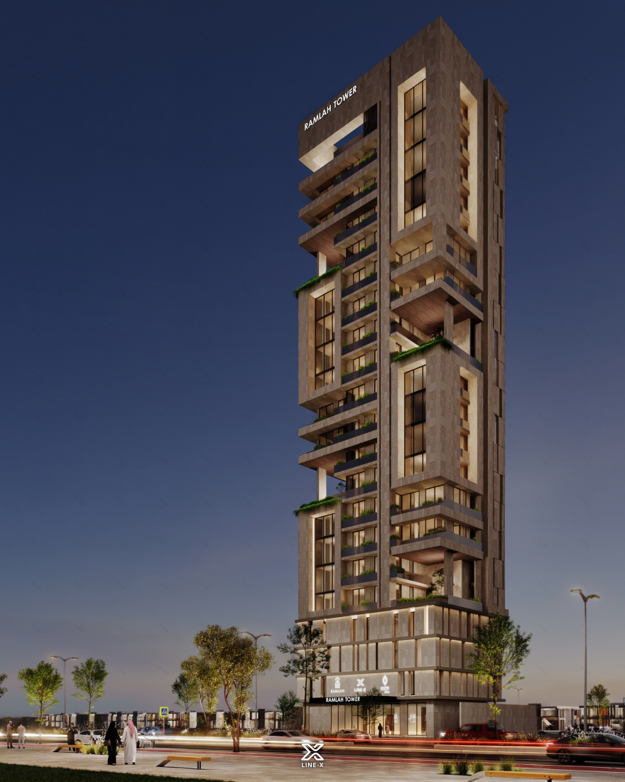 拉姆拉酒店塔楼丨沙特阿拉伯利雅得丨Line X-15