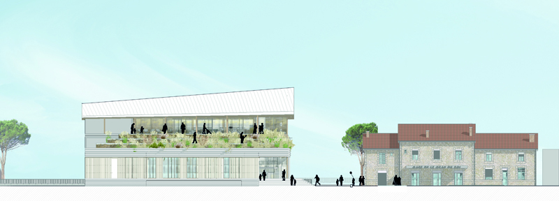 Event Hall L’Agora and Ernest Hemingway Media Library / Ateliers A+-50