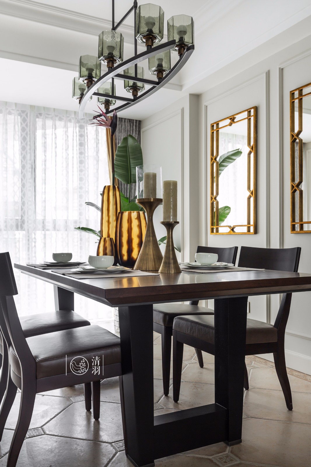 平层丨暗香疏影·成都177㎡美式住宅  清羽设计-20