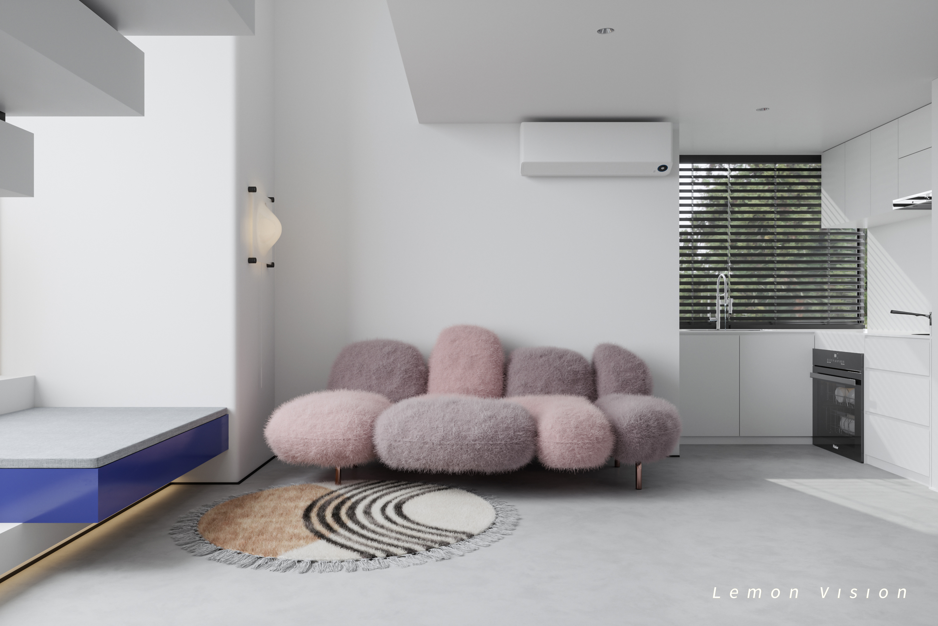 极简渲染，克莱因蓝-2