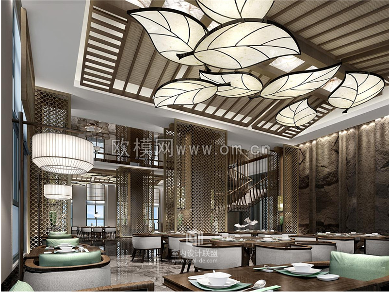 餐饮空间装修效果图一欧模网-4