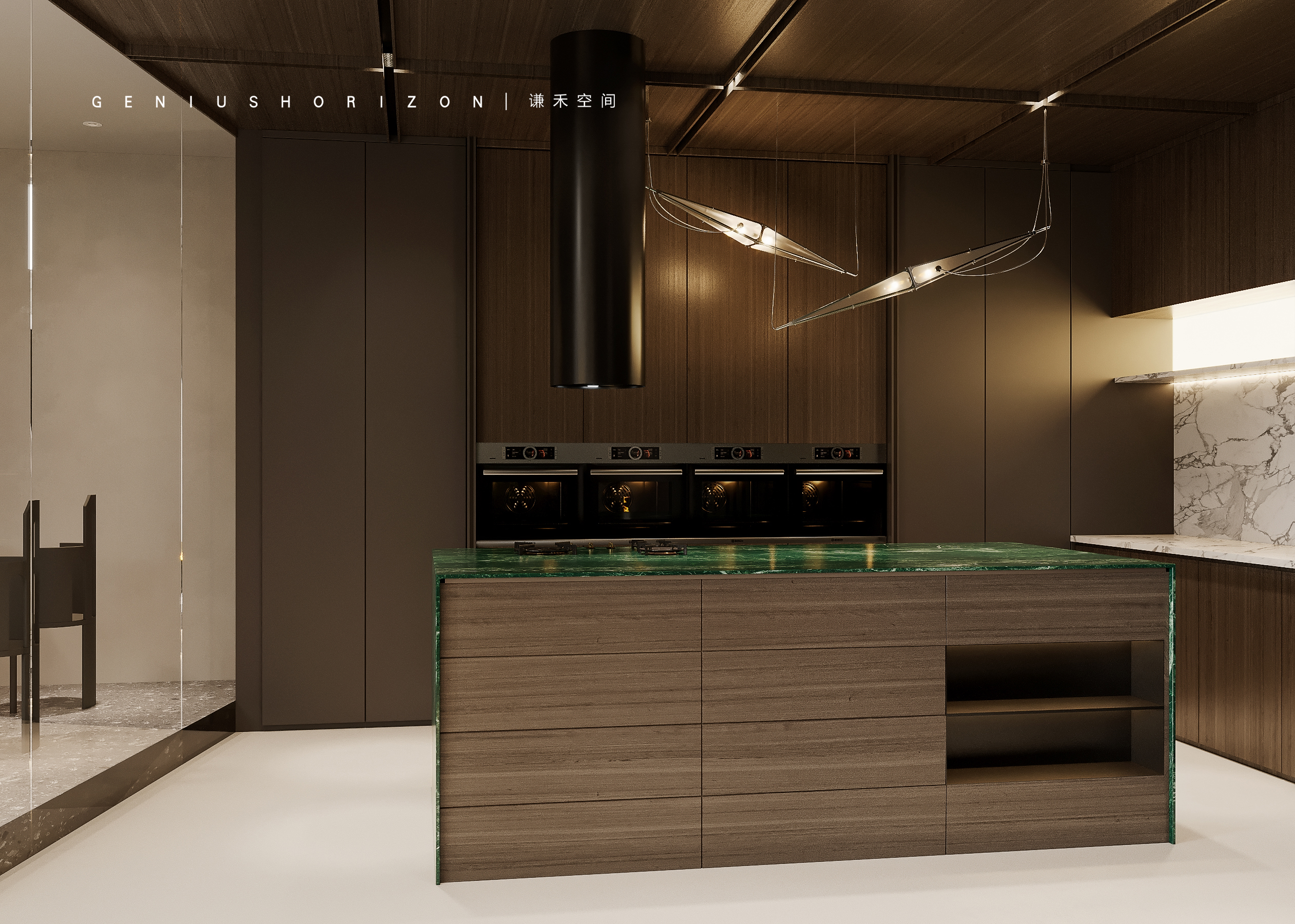 现代木作店效果表现丨谦禾空间设计事务所-22