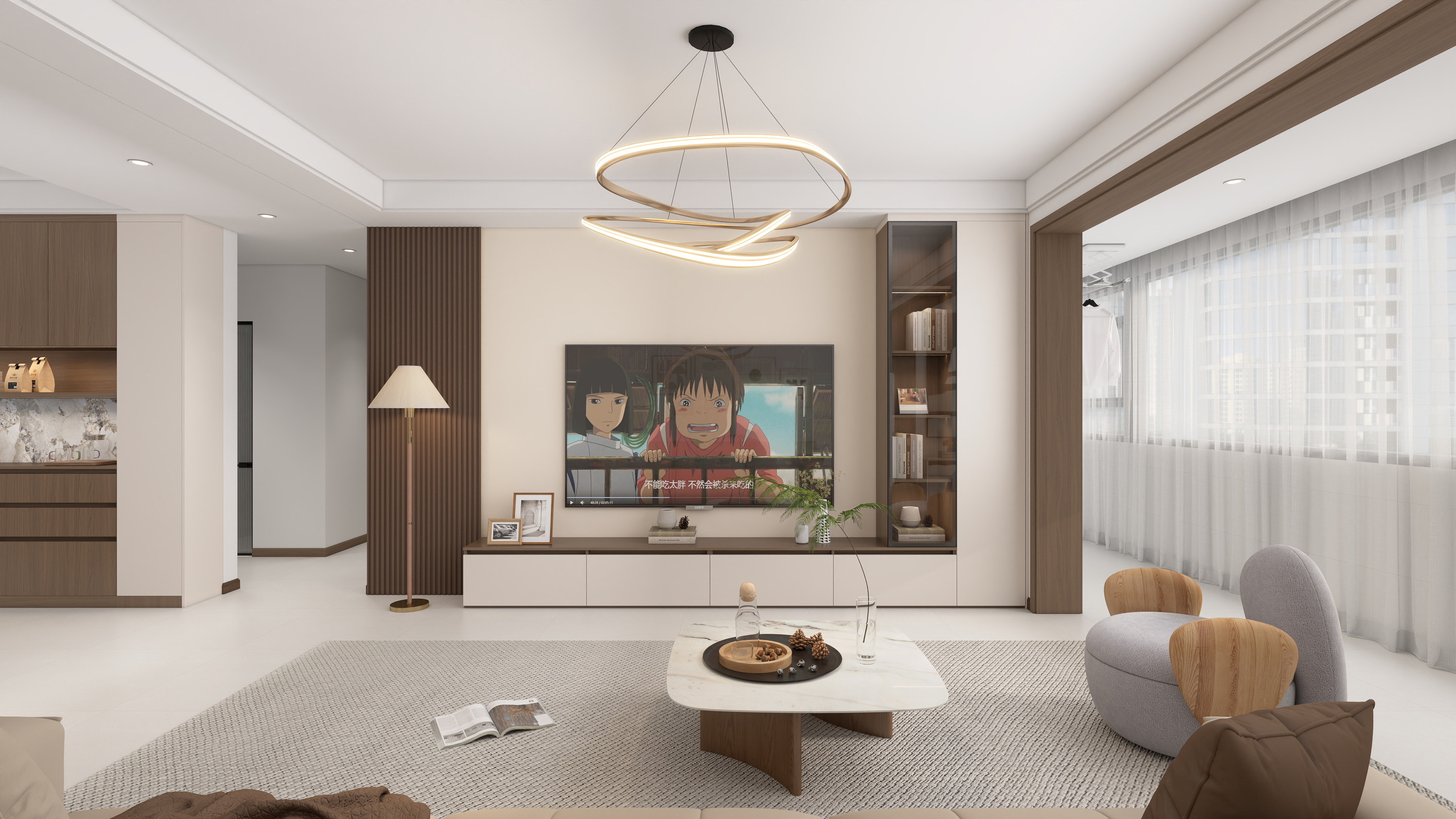 现代风格：温馨的家（木色+象牙白）-10