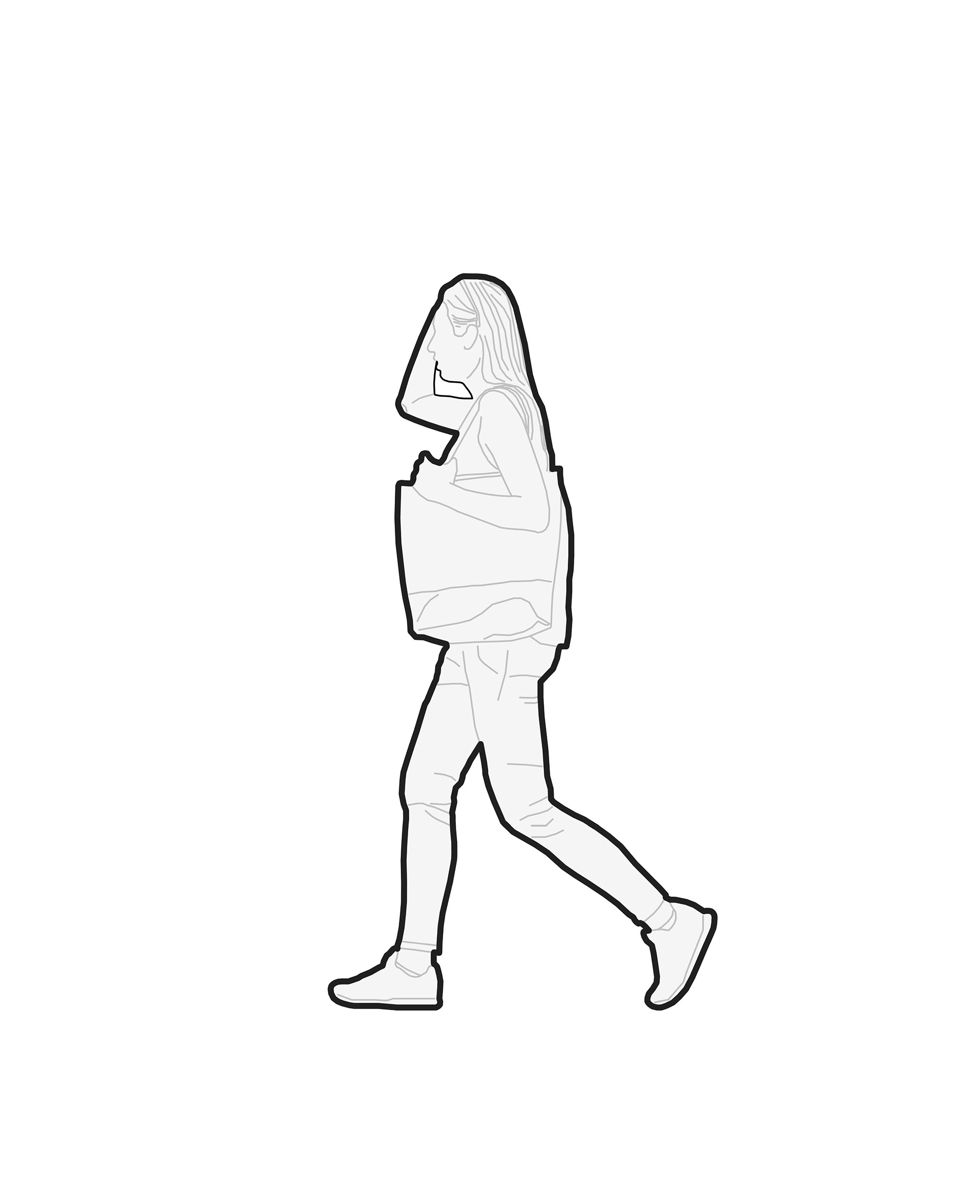 Revit人物轮廓族集-9