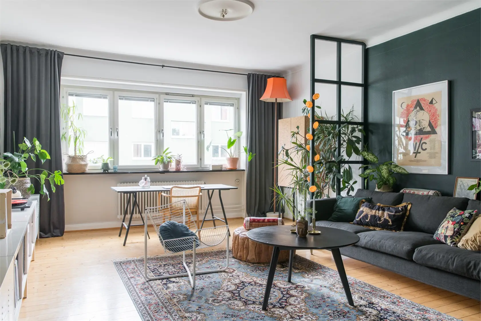 瑞典小公寓的异域风情设计-1