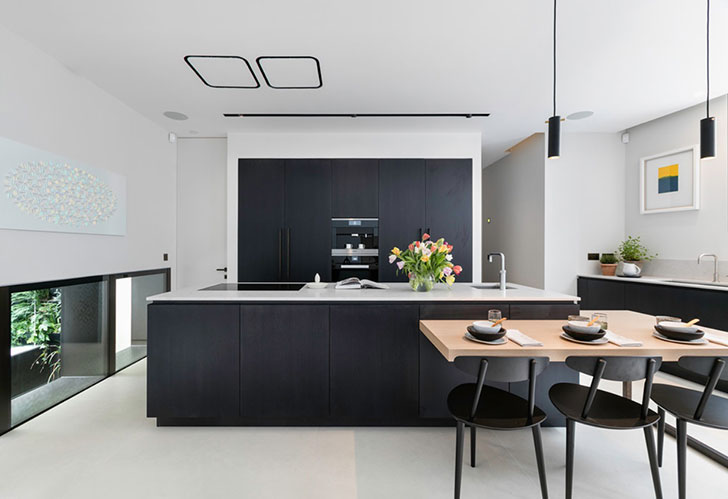 伦敦现代简约风格联排别墅-10