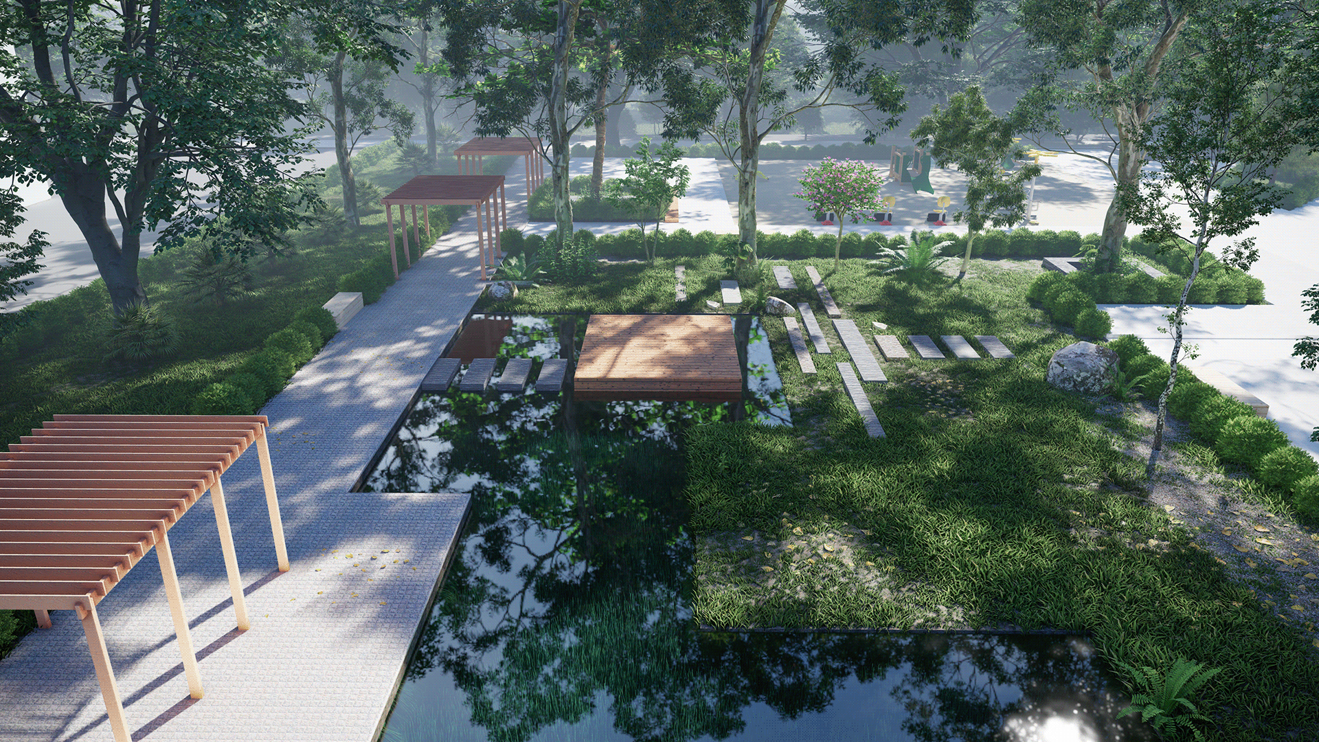 后工业公园渲染丨LUMION 课程学生-8