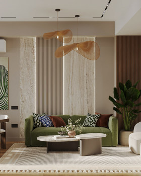 Scandinavian interior with spanish style