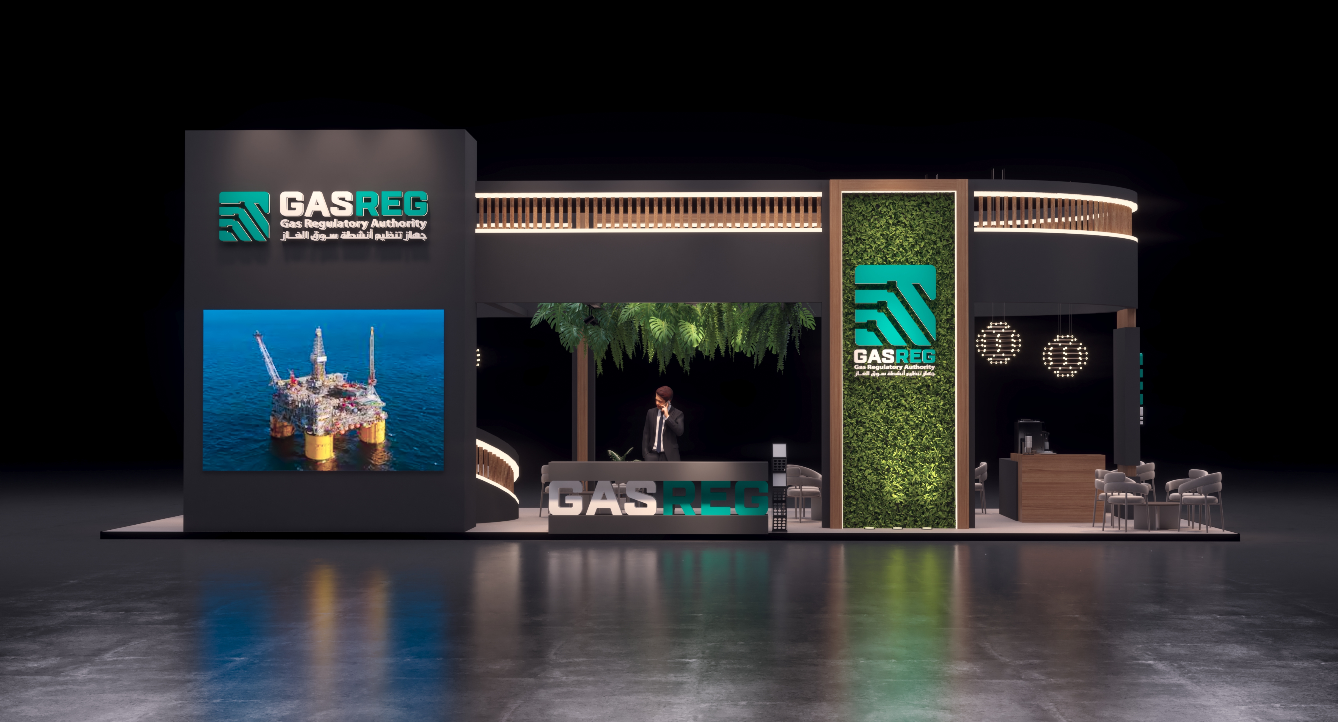 GasReg exhibition- stand- booth- design - event - 3D-4