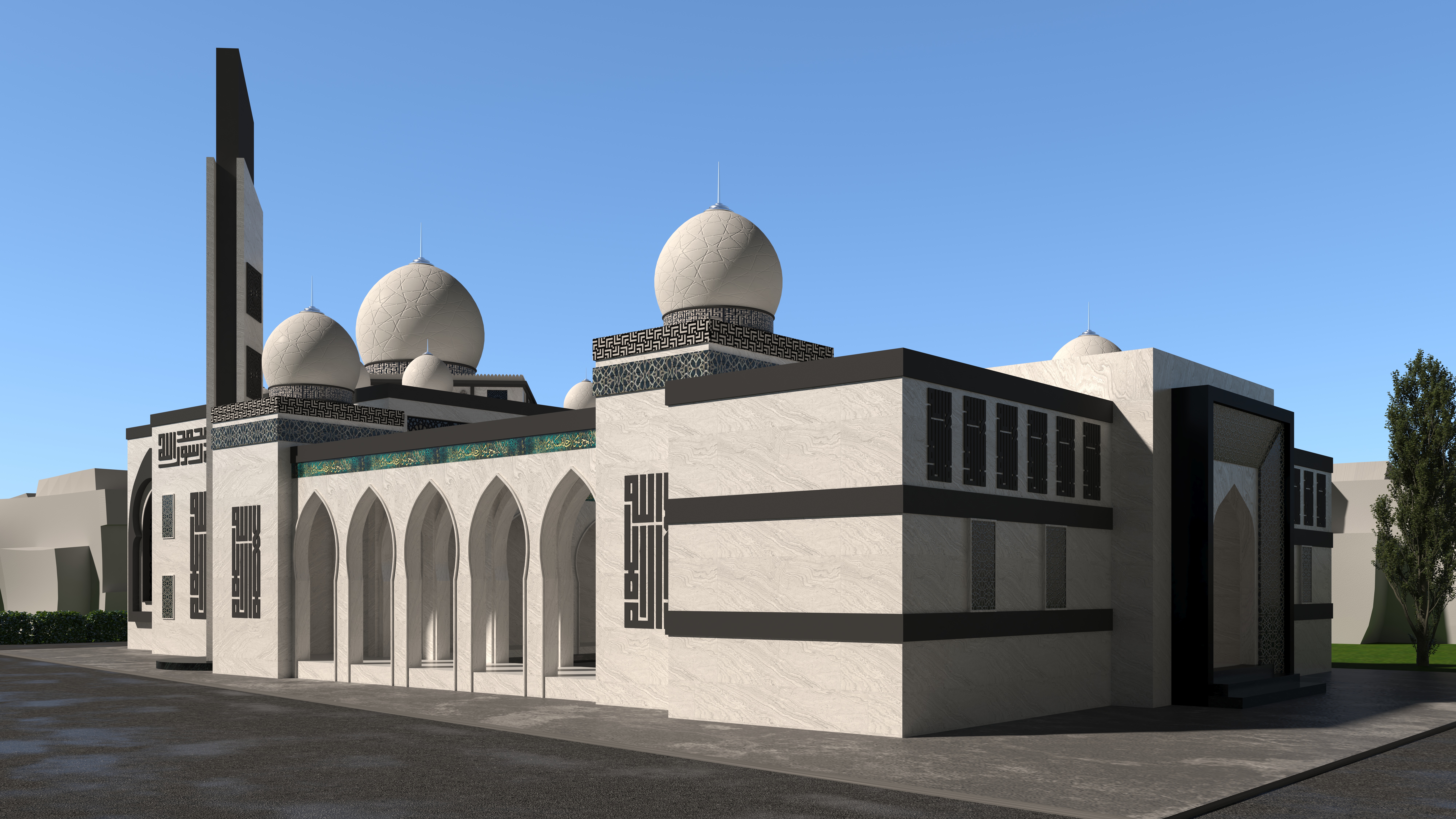 Contemporary mosque design second option-0